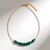 Collana in acciaio inossidabile con Malachite