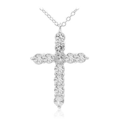 Collar en plata con Topacio blanco