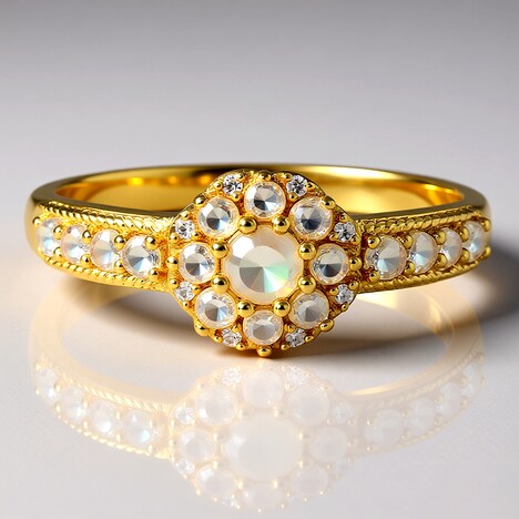 Anello in argento con Opale di Welo