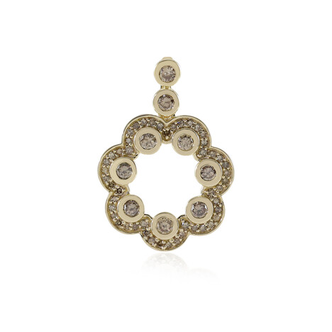 I2 Champagner-Diamant-Goldanhänger (de Melo Gold)