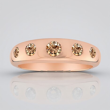 Bague en or et Diamant rose de France SI1 d'Argyle  (Annette)