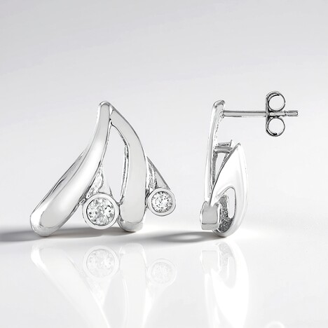 Orecchini in argento con Zircone (de Melo Essence)