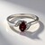 Anello in argento con Rodolite