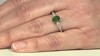 Bague en argent et Diopside de Russie