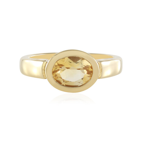 Bague en argent et Citrine
