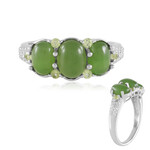 Kanadische Jade-Silberring