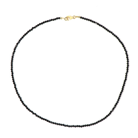 Collana in argento con Spinello Nero