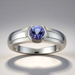 Anello in argento con Tanzanite (Pallanova)