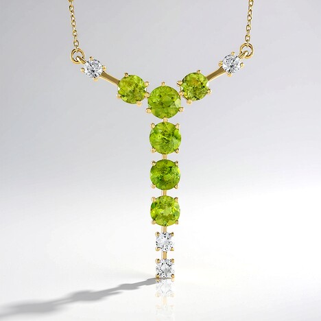 Collana in oro con Sfene