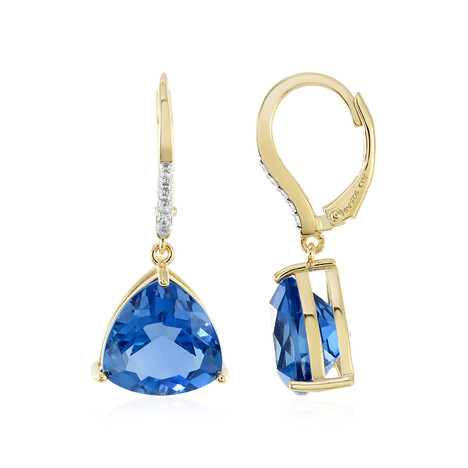 Zilveren oorbellen met kleurwissel fluorieten