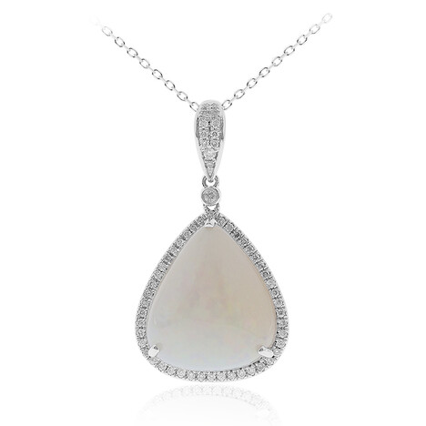 Gouden halsketting met een AAA Welo-opaal (CIRARI)