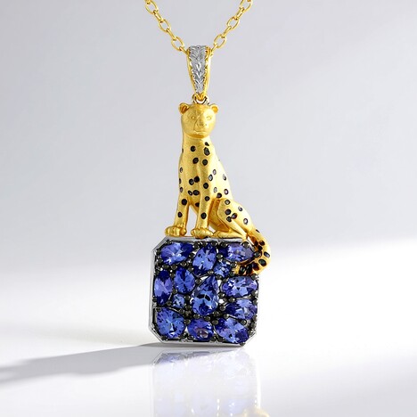 Collana in argento con Tanzanite (Gems en Vogue)
