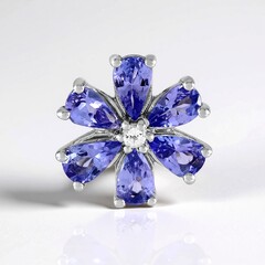 Ciondolo in argento con Tanzanite