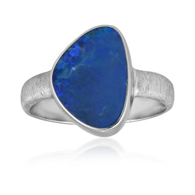 Opal-Dublette-Silberring (MONOSONO COLLECTION)