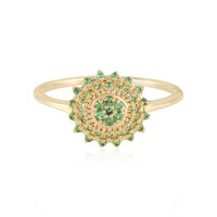 Anello in argento con Tsavorite della Tanzania