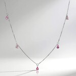 Collana in oro con Zaffiro Rosa (CIRARI)