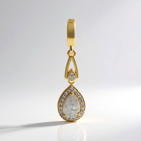 Ciondolo in argento con Labradorite rosa Maniry