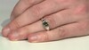 Anillo en plata con Turmalina verde de Brasil (Pallanova)