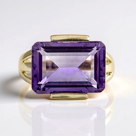 Bague en or et Améthyste