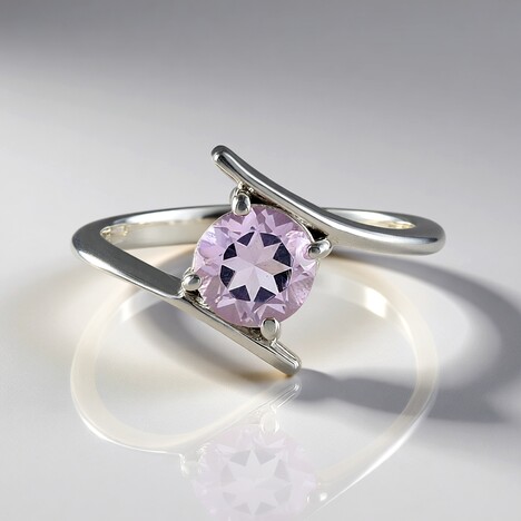 Anello in argento con Ametista Rose de France