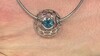 Colgante en plata con Topacio azul de Londres (MONOSONO COLLECTION)