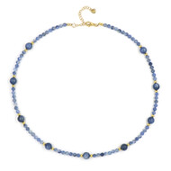 Nepal Kyanite Silver Necklace