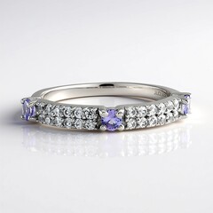 Anello in argento con Tanzanite