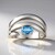 Anello in argento con Acquamarina del Mozambico (Pallanova)