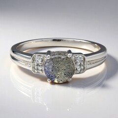 Anello in argento con Spectrolite