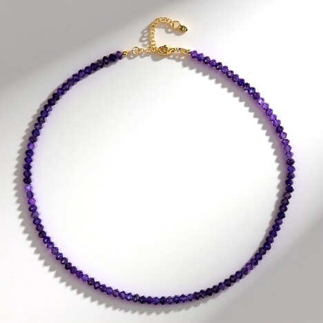 Collier en argent et Améthyste de Zambie