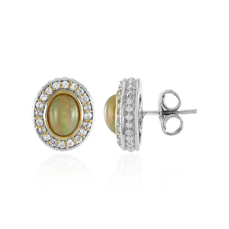 Boucles d'oreilles en argent et Opale Welo (Dallas Prince Designs)