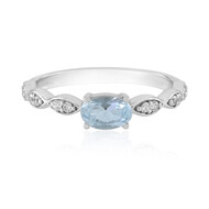 Brasilianischer Aquamarin-Silberring