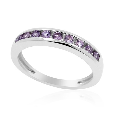 Ceylon Purple Sapphire Silver Ring