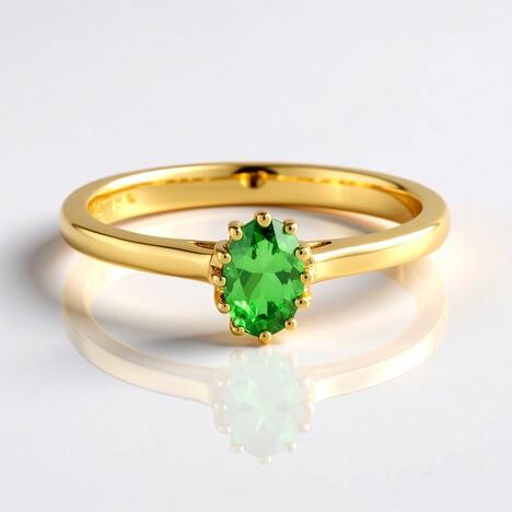 Anello in argento con Lemshuku Tsavorite