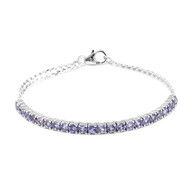 Tansanit-Silberarmband