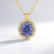 Collier en argent et Tanzanite (Gems en Vogue)