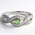 Anello in argento con Granato Menta Merelani