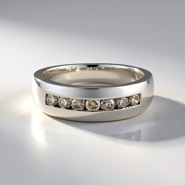 Bague en or et Diamant champagne I2 (KM by Juwelo)