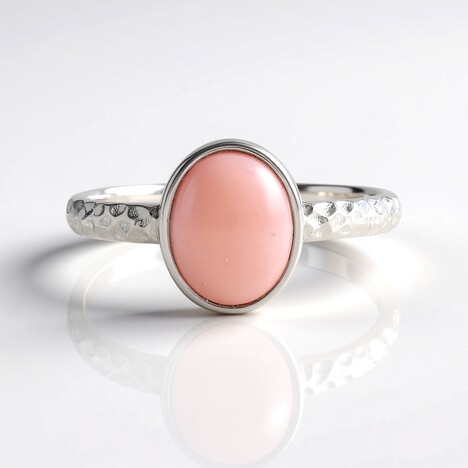 Anello in argento con Opale Rosa (de Melo)