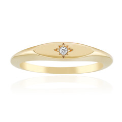 Zilveren ring met een zirkoon