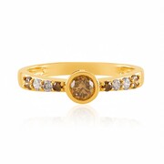 I2 Champagner-Brillant-Goldring (KM by Juwelo)