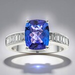 Bague en or et Tanzanite AAA (CIRARI)