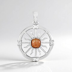 Ciondolo in argento con Pietra del Sole