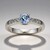 Anello in argento con Topazio Blu Cielo
