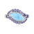 Anello in argento con Larimar (KM by Juwelo)