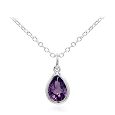 Collier en argent et Améthyste