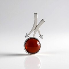 Ciondolo in argento con Granato Essonite
