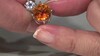 Colgante en plata con Cuarzo naranja