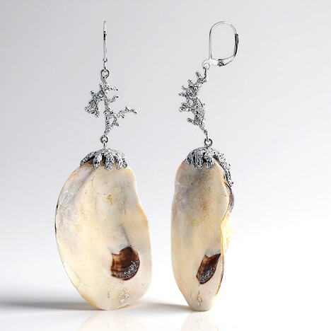 Orecchini in argento con Conchiglia (TPC)