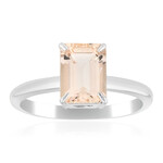 Bague en argent et Morganite du Brésil